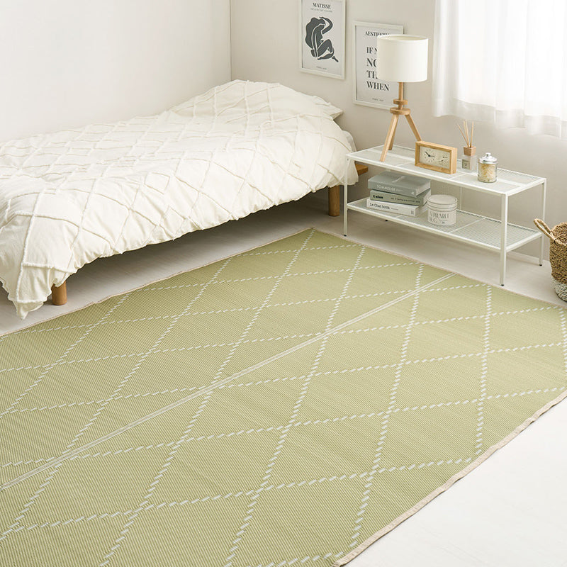 ラグ 洗えるい草風カーペット [江戸間][2〜15畳] ビニール風 柄上敷き