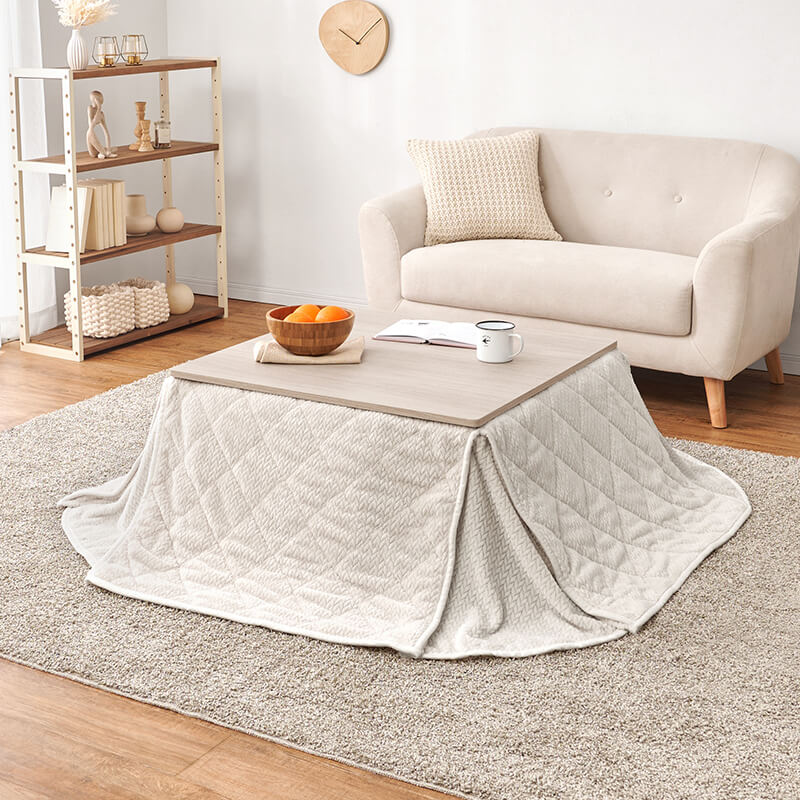 折り畳みこたつ 折りたたみ正方形こたつ [幅75][単品/セット] Cube+Luna/POKA