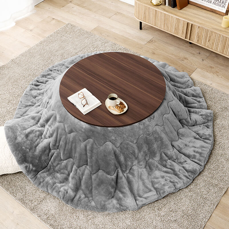 [幅80/105][単品/セット] 楕円形・円形こたつ abel+Luna/moku moku/メレンゲ