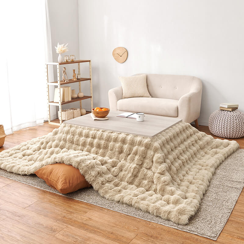 [幅105][単品/セット] 折りたたみ長方形こたつ Cube+Luna/POKA/メレンゲ