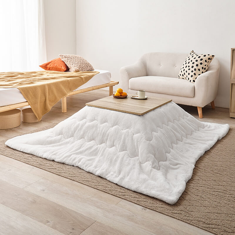 [幅60][単品/セット] 折りたたみ正方形こたつ Cube+Luna/POKA/メレンゲ