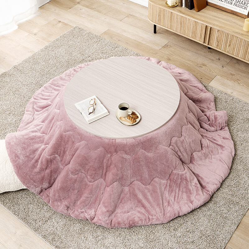 [幅80/105][単品/セット] 楕円形・円形こたつ abel+Luna/moku moku/メレンゲ