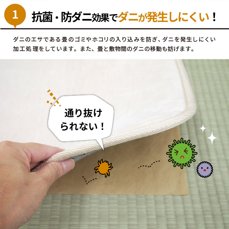 [6サイズ] 敷物用保護シート 抗菌 防ダニ 保温 お紙さん 日本製