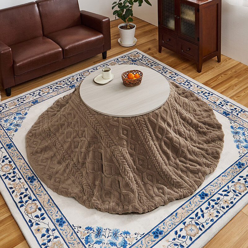 [直径68][単品/セット] 折りたたみ円形こたつ Mone+Luna/moku moku/メレンゲ