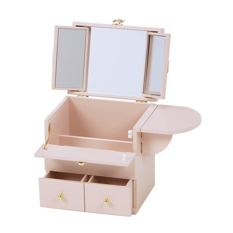 [幅26] コスメボックス 三面鏡付き 完成品