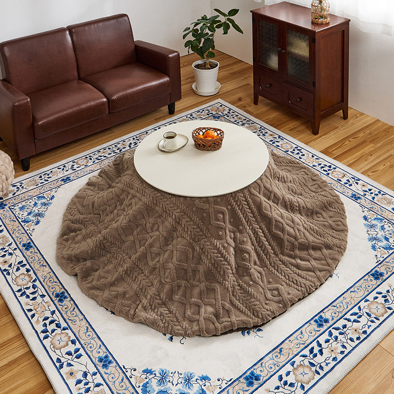 【新商品】[直径68][単品/セット] 折りたたみ円形こたつ Burana+Luna/moku moku/メレンゲ