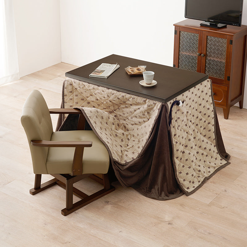 新品・未使用 ダイニングコタツ こたつ　長方形　90cm×60 楽天市場】ダイニングこたつ 長方形 幅90cm 2人掛け こたつ4点