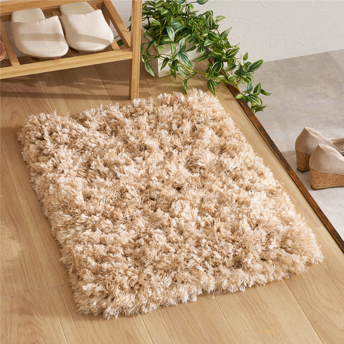 【新商品】[40×60] 洗える 玄関マット シャギーマット リレイア