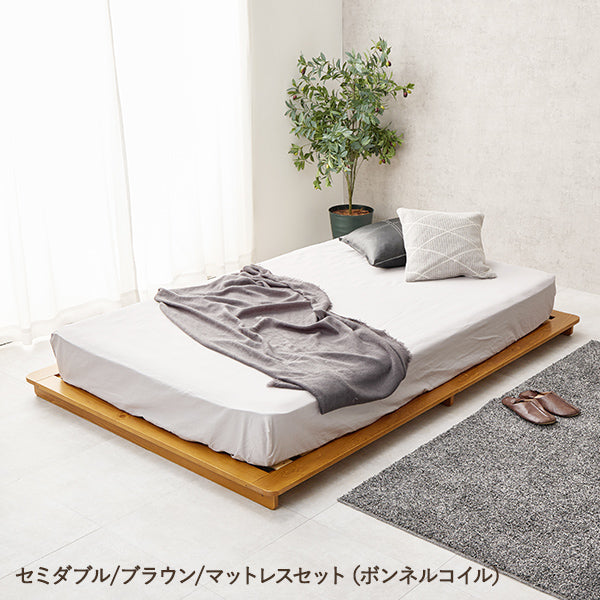 [S/SD/D] すのこベッド ローベッド（フレーム単品orマットレスセット）