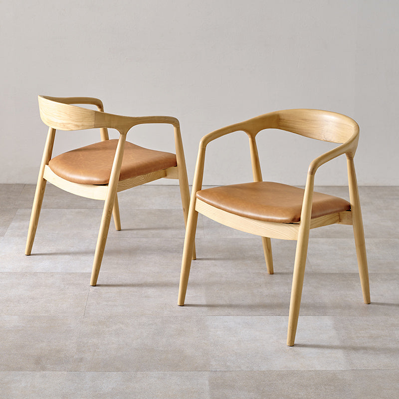 生地が選べるダイニングチェア 肘掛けなし 完成品 Calmo [1脚/2脚/4脚