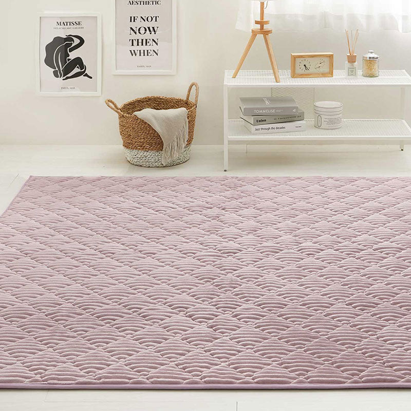 ラグ カーペット ふわふわタッチの洗えるキルトラグ ショコラ 130