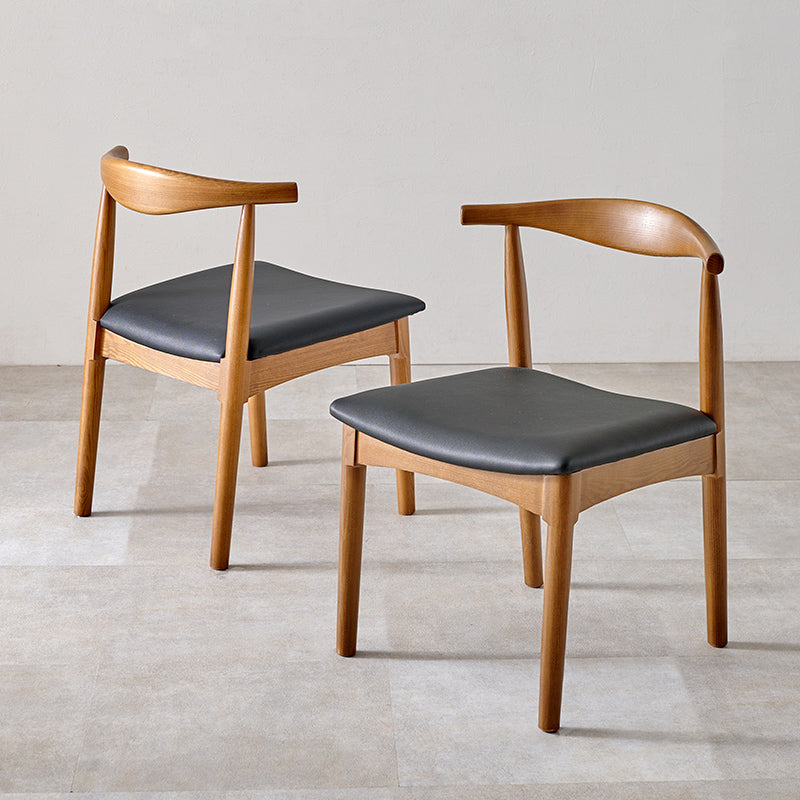 生地が選べるダイニングチェア 肘掛けなし 完成品 Calmo [1脚/2脚/4脚