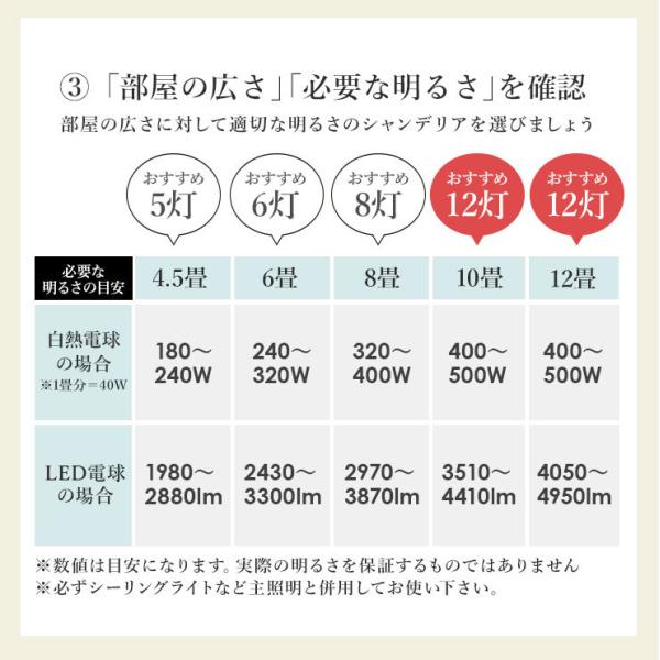 シャンデリア 電球付き [12灯] toilette | おしゃれな家具・インテリア