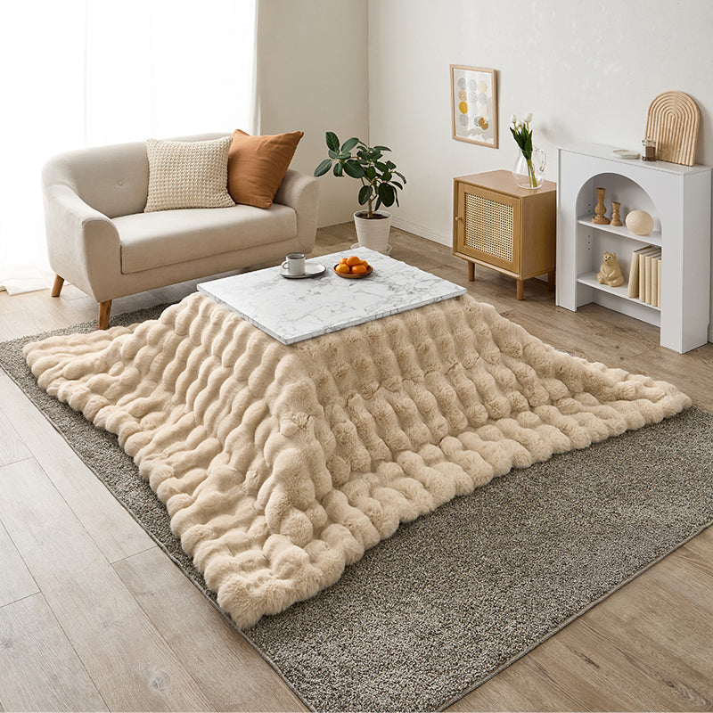 [幅75][単品/セット] 大理石柄こたつ 長方形 Arula+Luna/POKA/メレンゲ