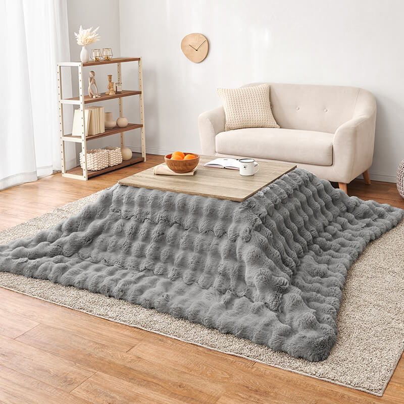 [幅75][単品/セット] 折りたたみ正方形こたつ Cube+Luna/POKA/メレンゲ