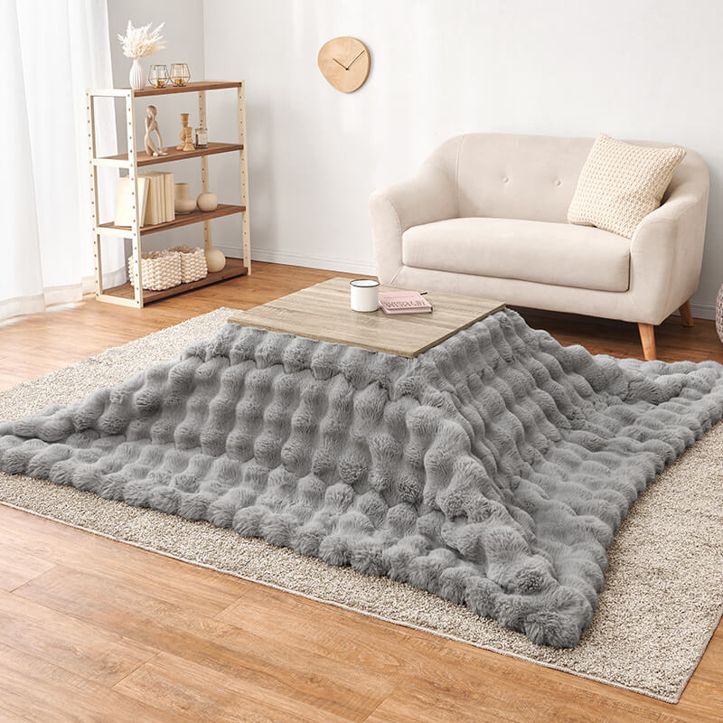 [幅60][単品/セット] 折りたたみ正方形こたつ Cube+Luna/POKA/メレンゲ