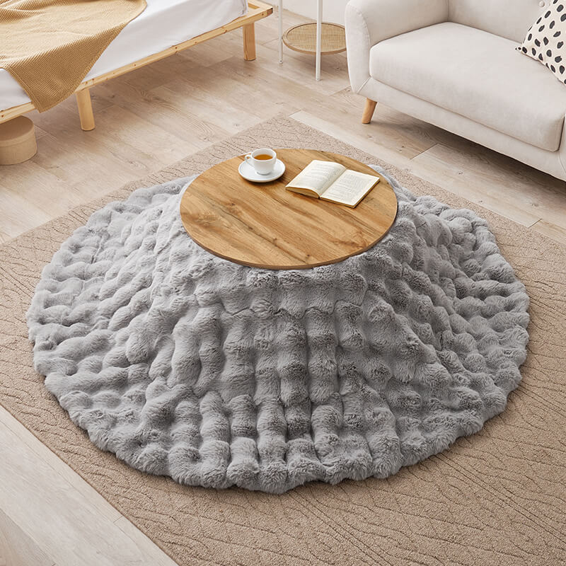 [直径68][単品/セット] 折りたたみ円形こたつ Mone+Luna/moku moku/メレンゲ