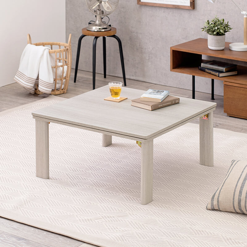 こたつ 折りたたみ正方形こたつ [幅75][単品/セット] Cube+Luna/POKA