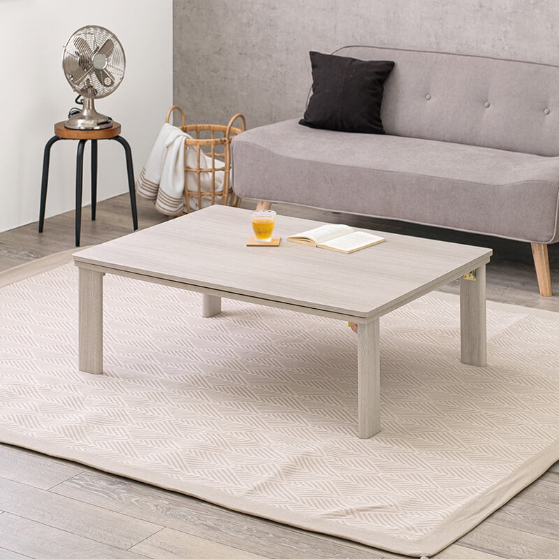 [幅105][単品/セット] 折りたたみ長方形こたつ Cube+Luna/POKA/メレンゲ