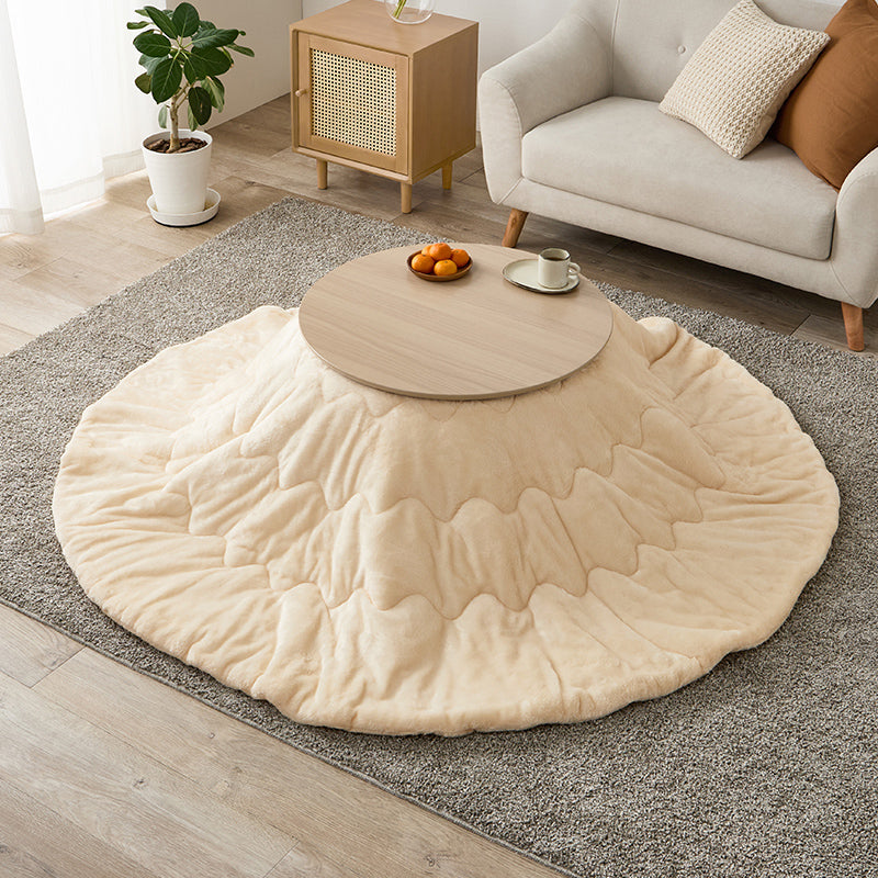 【新商品】[直径68][単品/セット] 折りたたみ円形こたつ Burana+Luna/moku moku/メレンゲ