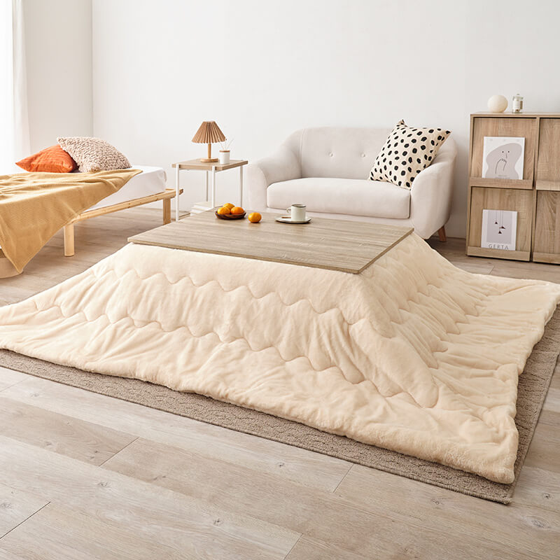 [幅105][単品/セット] 折りたたみ長方形こたつ Cube+Luna/POKA/メレンゲ