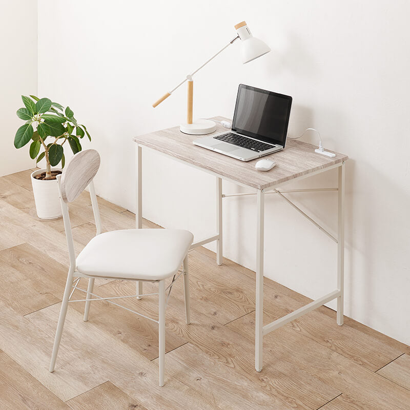 コンセント付きデスク＆PVCチェア [幅90][2点セット] Kano