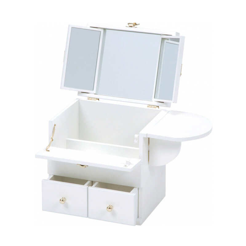 [幅26] コスメボックス 三面鏡付き 完成品