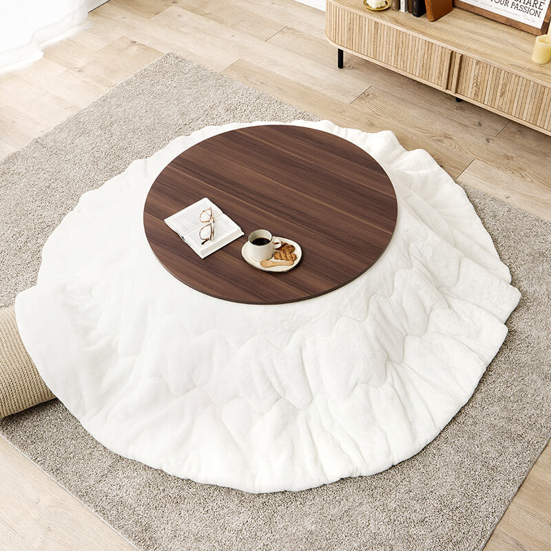 リバーシブル楕円形・円形こたつ [幅80/105][単品/セット] abel+Luna