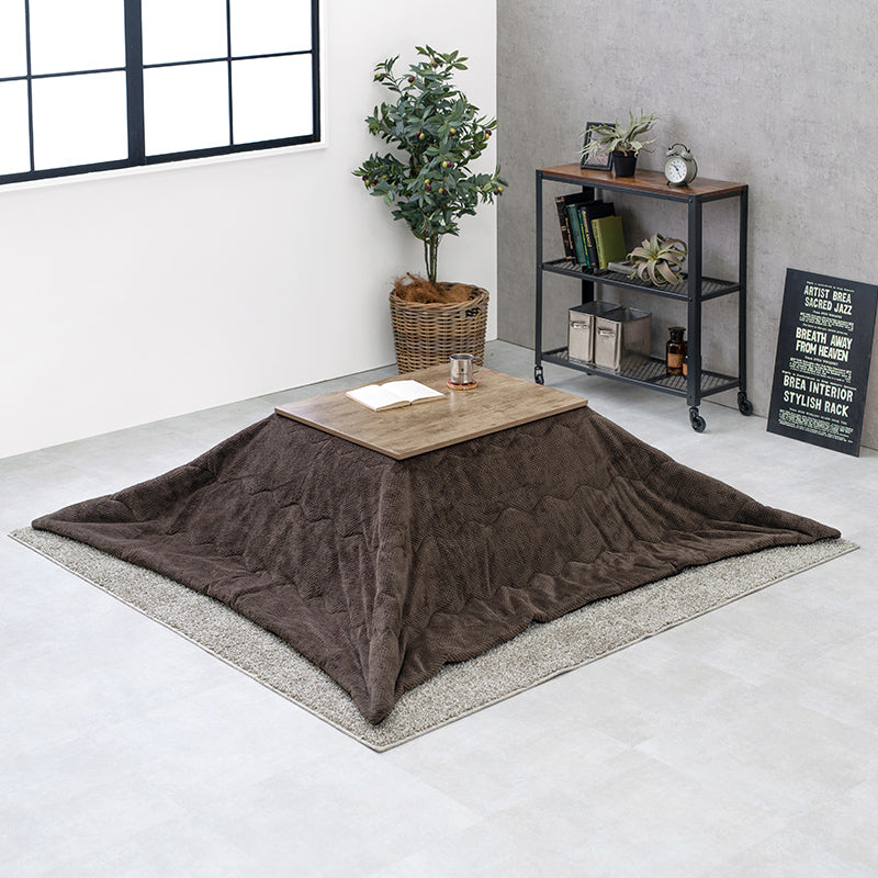 [幅75][単品/セット] 古木調こたつ 高さ2段階調節可能 Altena+Bique/Snow