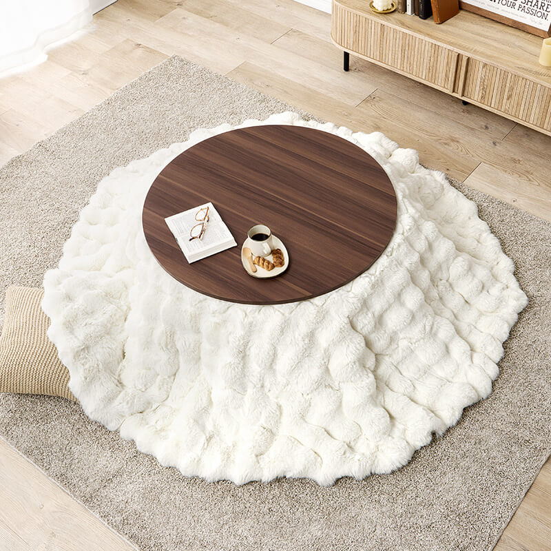 [幅80/105][単品/セット] 楕円形・円形こたつ abel+Luna/moku moku/メレンゲ