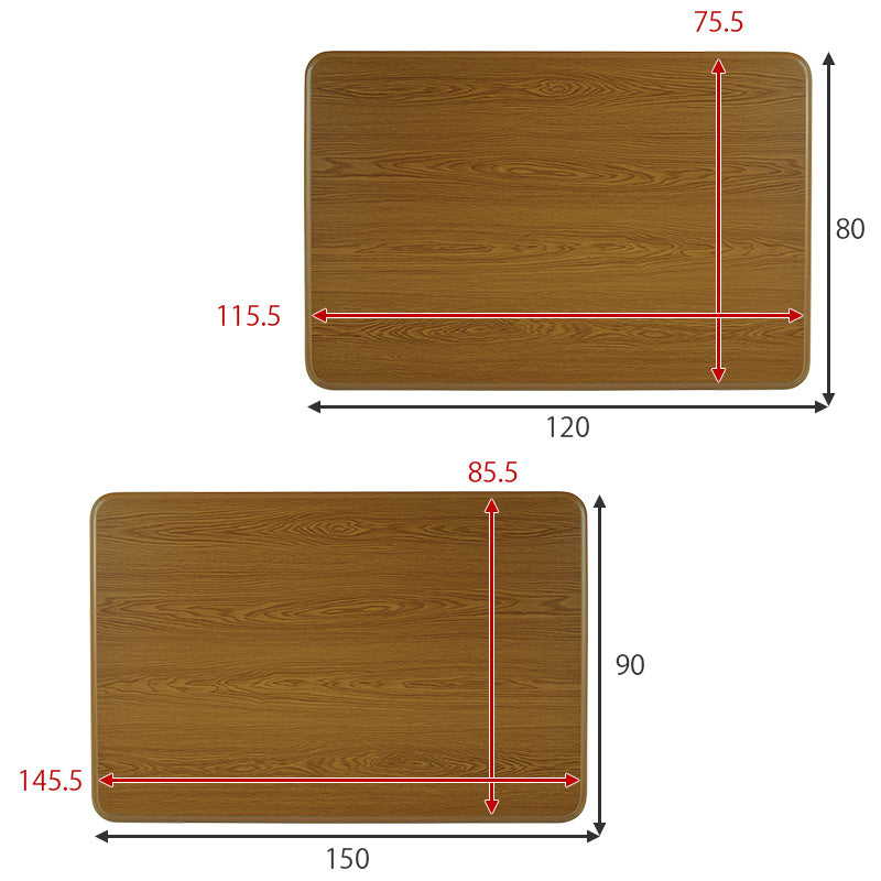 [幅80/105/120/150] こたつ天板 単品