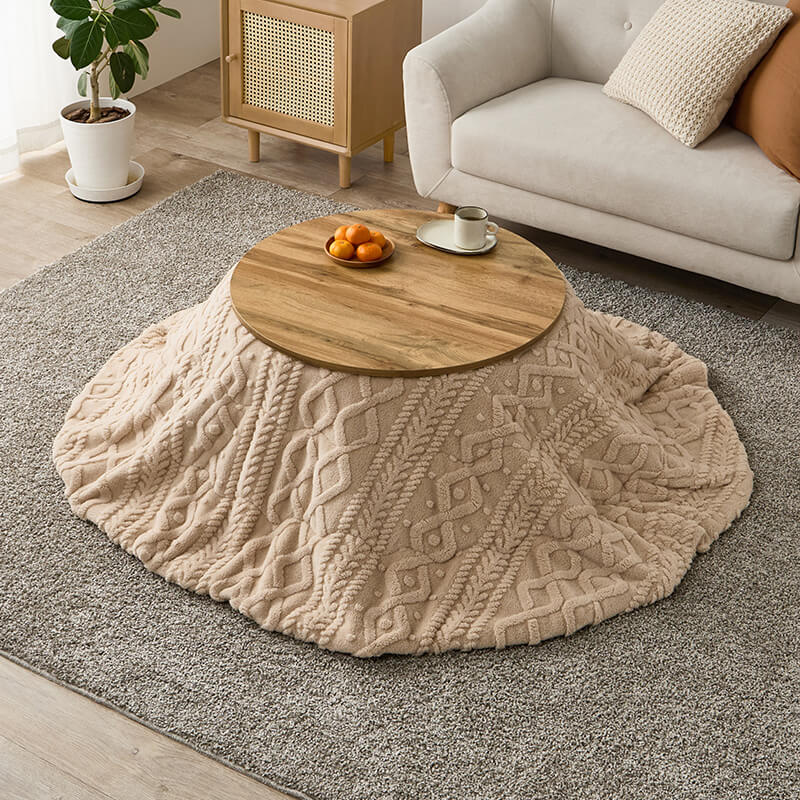 [直径68][単品/セット] 折りたたみ円形こたつ Mone+Luna/moku moku/メレンゲ