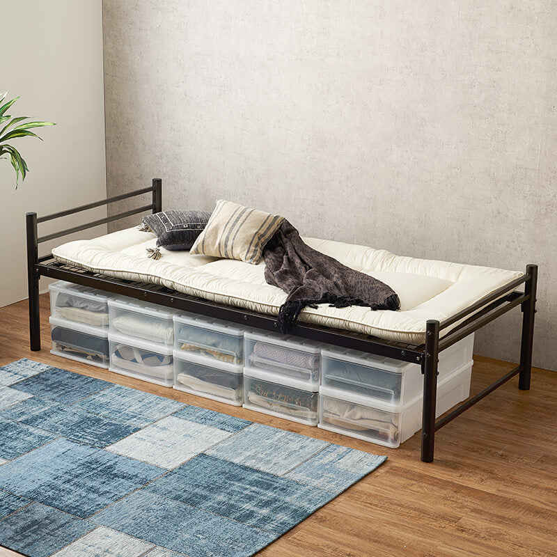 [シングル] パイプベッド 高さ調節4段階 敷布団対応 Neo（フレーム単品）