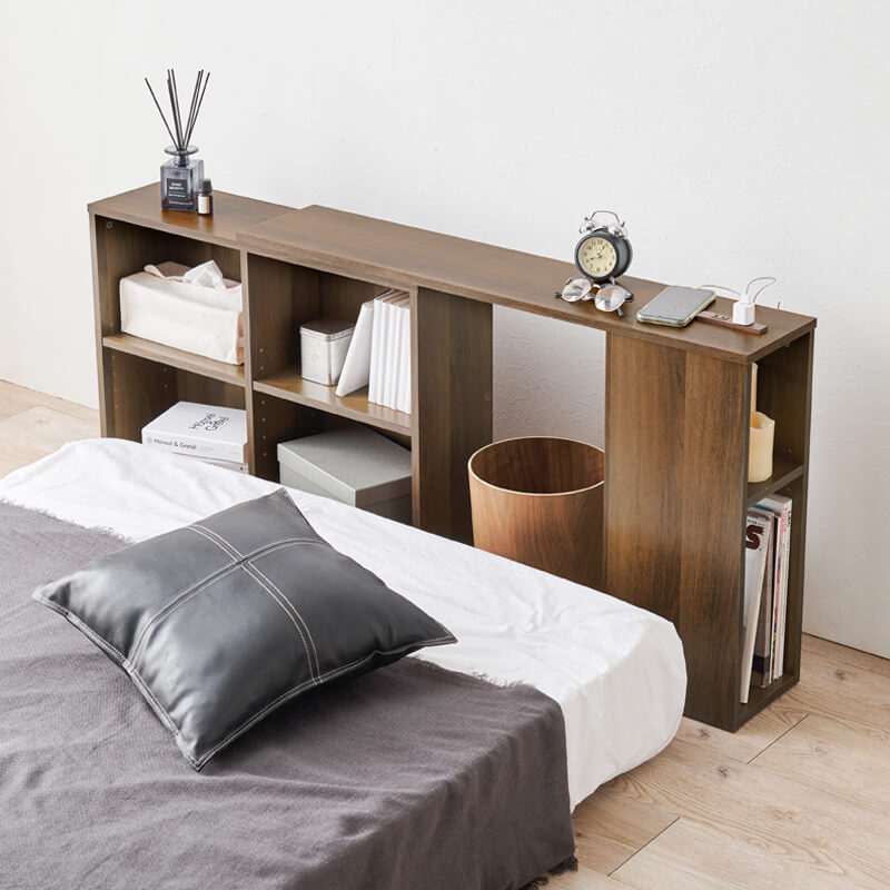 後付けヘッドボード コンセント付き [幅98-163cm][S-Q対応