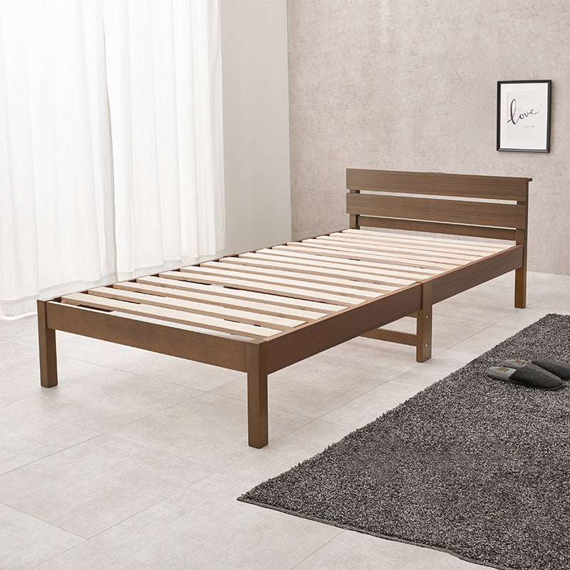 [シングル] 3分で組立できるすのこベッド NEJILESS light（フレーム単品orマットレスセット）