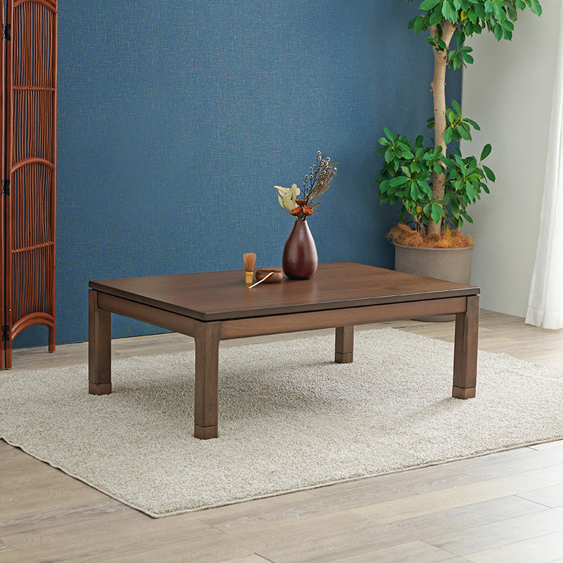 木目調 こたつテーブル 120×80×38 こたつテーブル 高さ2段階調節可能 長方形 [120×80×38][単品] 趣（ロー