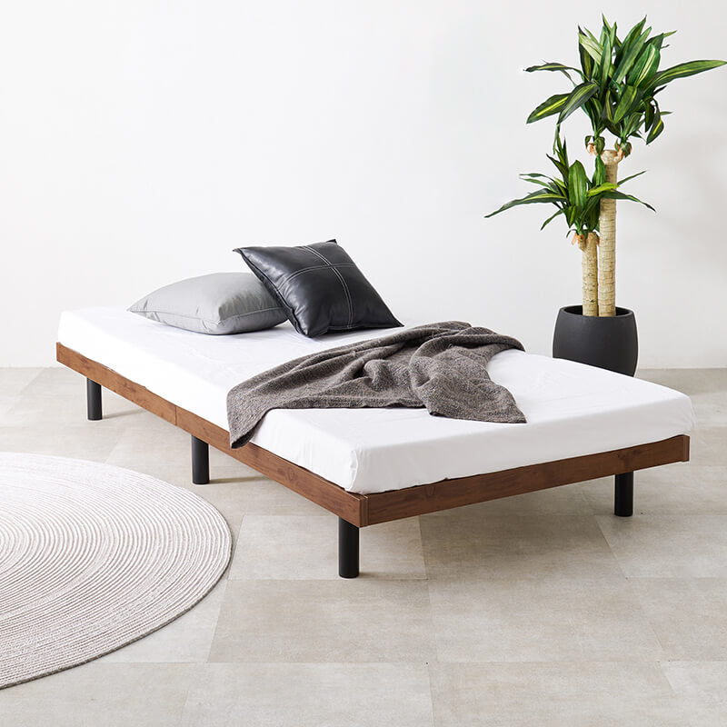 ヘッドレスすのこベッド シングル 高さ調節 頑丈 フロアベッド