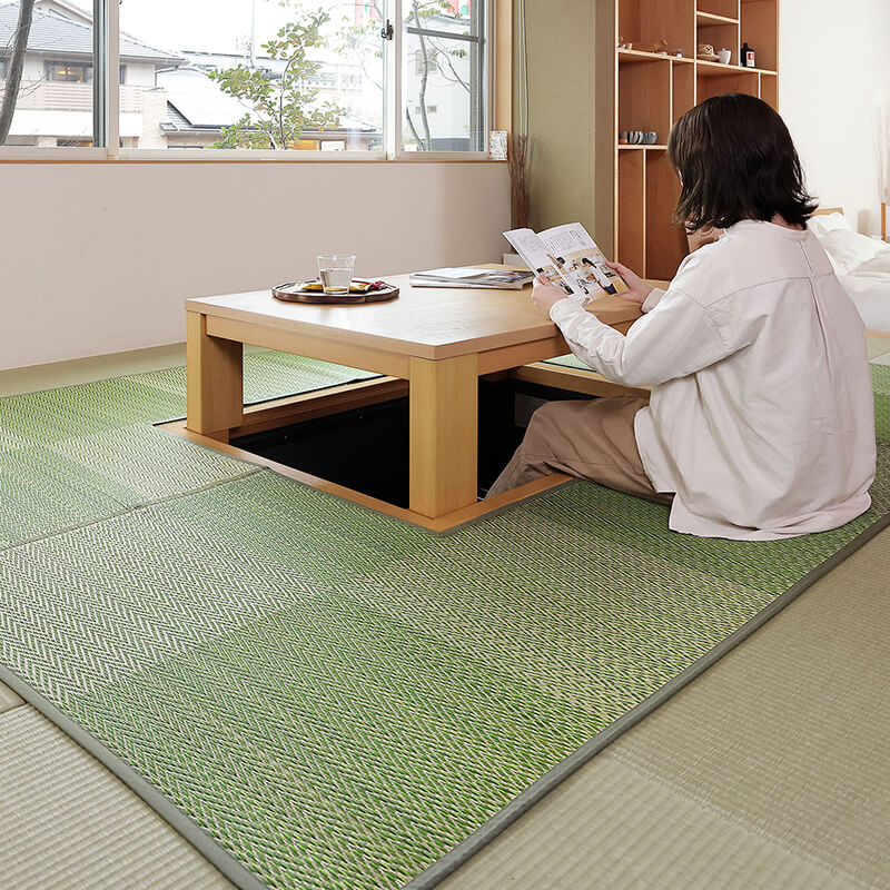 掘りごたつ専用！ い草ラグ カーペット 約191×250cm 【約3畳】 【裏