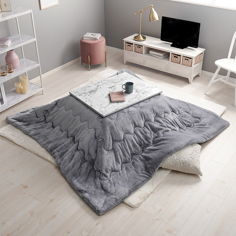 [幅75][単品/セット] 大理石柄こたつ 長方形 Arula+Luna/POKA/メレンゲ