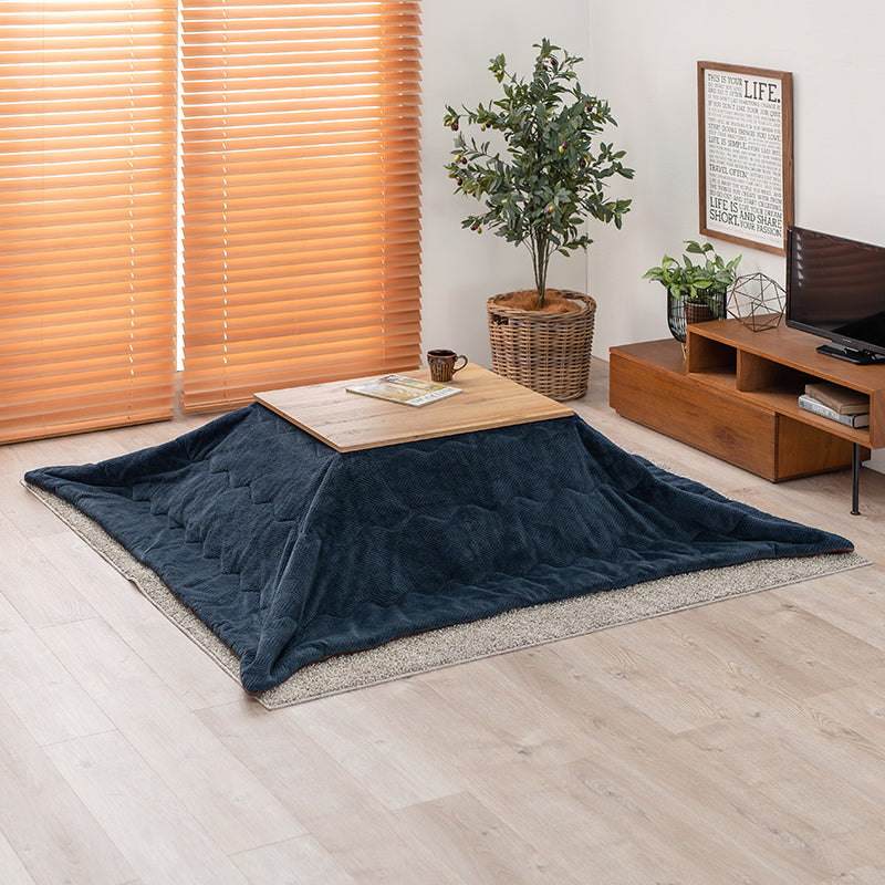 ダークブラウン 木製長方形 こたつテーブル たのメル便 木目調長方形こたつ [幅75][単品/セット] Cartes+POKA/メレンゲ/Bique