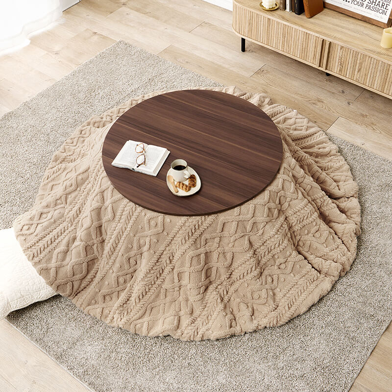 [幅80/105][単品/セット] 楕円形・円形こたつ abel+Luna/moku moku/メレンゲ