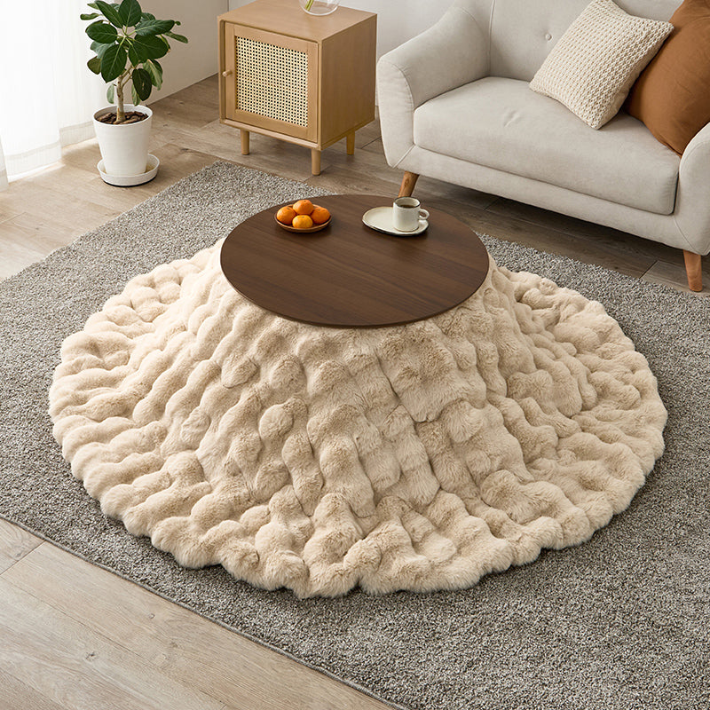 【新商品】[直径68][単品/セット] 折りたたみ円形こたつ Burana+Luna/moku moku/メレンゲ