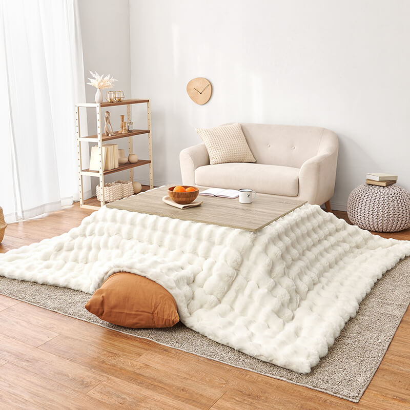 [幅105][単品/セット] 折りたたみ長方形こたつ Cube+Luna/POKA/メレンゲ