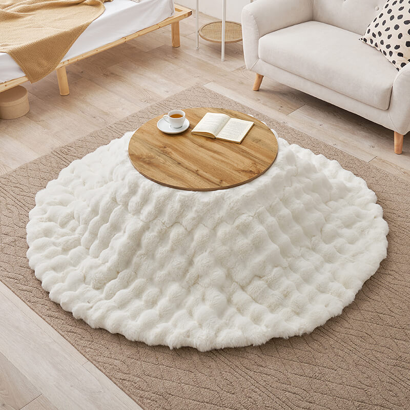 [直径68][単品/セット] 折りたたみ円形こたつ Mone+Luna/moku moku/メレンゲ