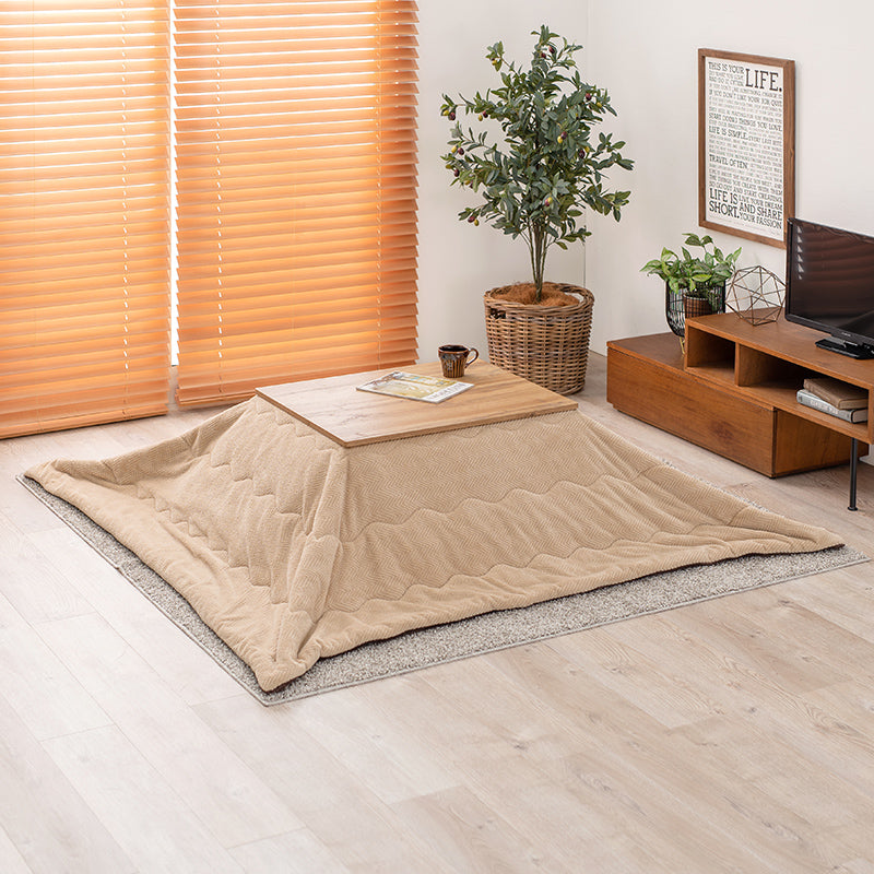 木製こたつ 木目調長方形こたつ [幅75][単品/セット] Cartes+POKA/メレンゲ/Bique