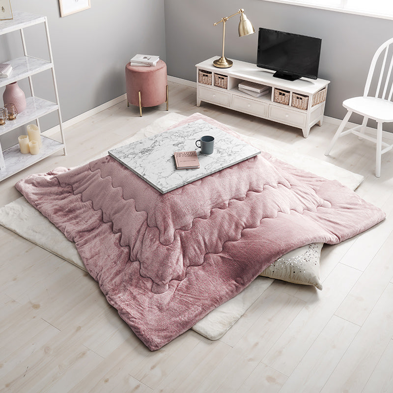 [幅75][単品/セット] 大理石柄こたつ 長方形 Arula+Luna/POKA/メレンゲ