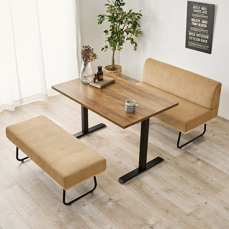 [幅110] 4人用ダイニングセット（テーブル+ソファ+ベンチ） Lloyd