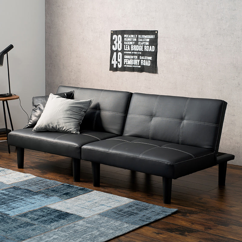 [幅176] 分割できる4WAYソファベッド 2人掛け 3段階リクライニング 脚取り外し可能 Roman