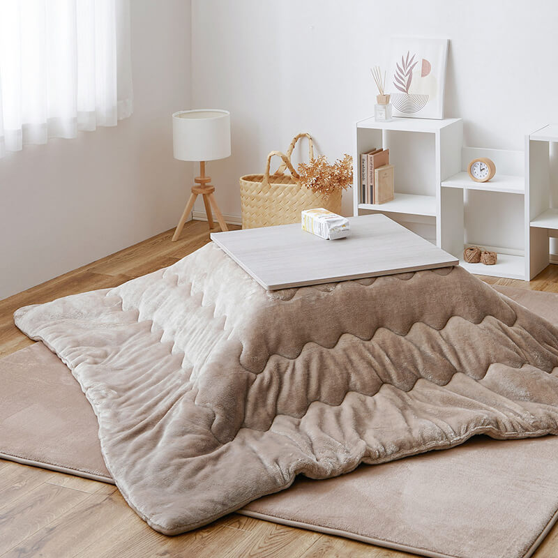 [幅60][単品/セット] 折りたたみ正方形こたつ Cube+Luna/POKA/メレンゲ