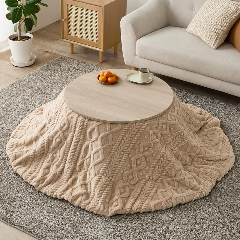 [直径68][単品/セット] 円形こたつ Aina+Luna/moku moku/メレンゲ